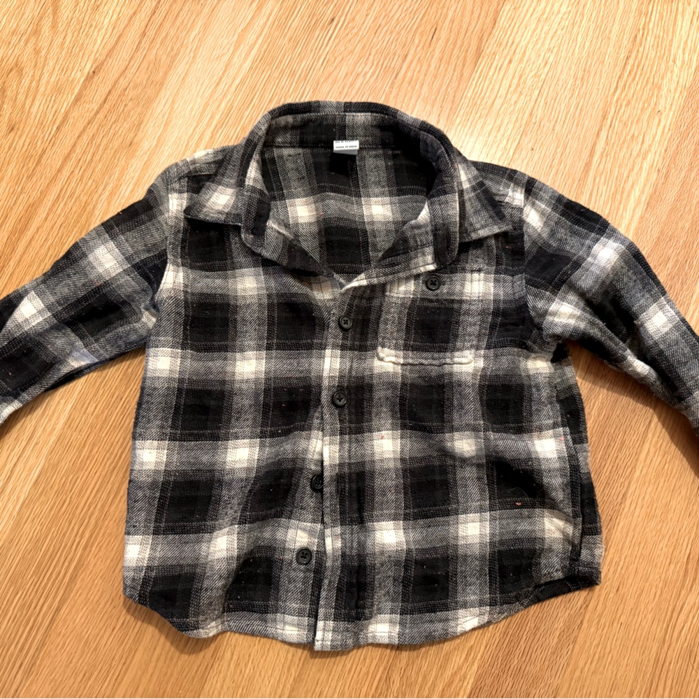 Toddler black flannel. 3y old navy